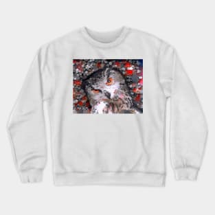 Portrait of a Curious Owl Crewneck Sweatshirt